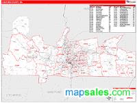 Hampden County, MA Wall Map