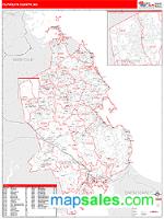 Plymouth County, MA Wall Map