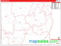 Alcona County, MI Wall Map Zip Code