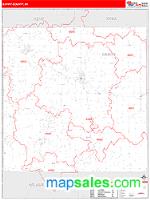 Barry County, MI Wall Map Zip Code