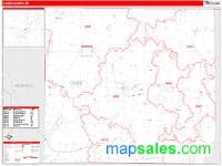 Cass County, MI Wall Map Zip Code