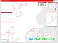 Charlevoix County, MI Wall Map Zip Code