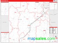 Eaton County, MI Wall Map Zip Code