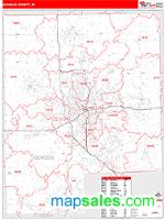 Genesee County, MI Wall Map Zip Code