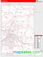Kent County, MI Wall Map Zip Code