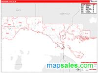 Mackinac County, MI Wall Map Zip Code