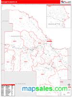 Marquette County, MI Wall Map