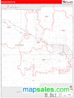 Midland County, MI Wall Map Zip Code