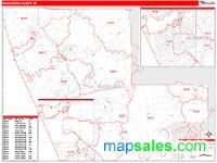 Muskegon County, MI Wall Map Zip Code