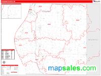 Oceana County, MI Wall Map Zip Code