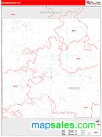 Oscoda County, MI Wall Map Zip Code