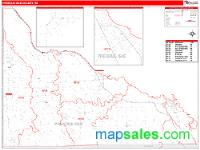 Presque Isle County, MI Wall Map Zip Code