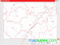 Carlton County, MN Wall Map Zip Code