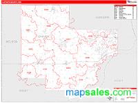 Carver County, MN Wall Map Zip Code