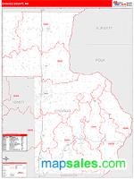Chisago County, MN Wall Map Zip Code