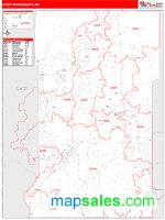 Crow Wing County, MN Wall Map Zip Code