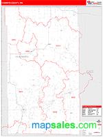 Hubbard County, MN Wall Map Zip Code