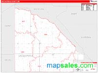 Lac qui Parle County, MN Wall Map Zip Code