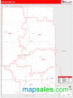 Lincoln County, MN Wall Map Zip Code