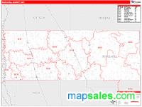 Marshall County, MN Wall Map Zip Code