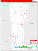 Mille Lacs County, MN Wall Map Zip Code
