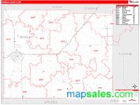 Mower County, MN Wall Map Zip Code