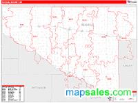 Renville County, MN Wall Map