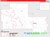 Clay County, MS Wall Map