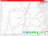 Copiah County, MS Wall Map Zip Code