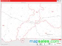 Franklin County, MS Wall Map