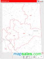 Greene County, MS Wall Map Zip Code