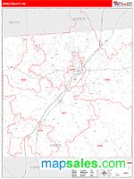 Jones County, MS Wall Map