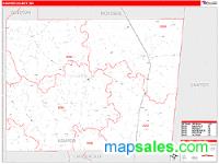 Kemper County, MS Wall Map