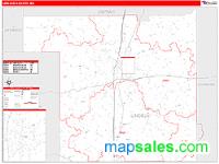 Lincoln County, MS Wall Map