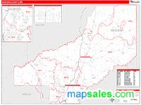 Madison County, MS Wall Map Zip Code