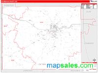 Oktibbeha County, MS Wall Map