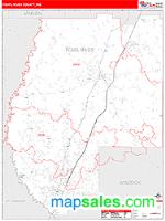 Pearl River County, MS Wall Map Zip Code