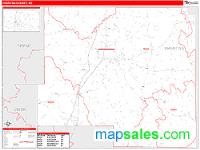 Prentiss County, MS Wall Map Zip Code