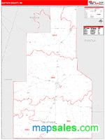 Quitman County, MS Wall Map Zip Code