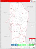 Tishomingo County, MS Wall Map Zip Code
