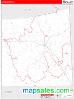Wayne County, MS Wall Map Zip Code