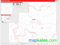 Winston County, MS Wall Map Zip Code
