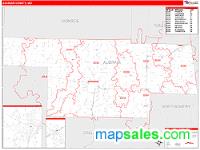 Audrain County, MO Wall Map