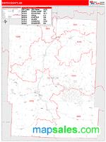 Benton County, MO Wall Map Zip Code