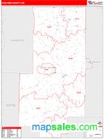 Bollinger County, MO Wall Map Zip Code