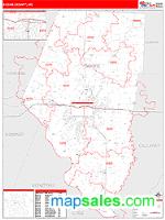 Boone County, MO Wall Map Zip Code