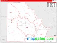 Clark County, MO Wall Map Zip Code