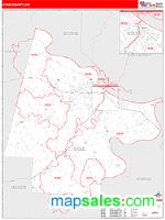 Cole County, MO Wall Map Zip Code