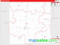 Grundy County, MO Wall Map Zip Code