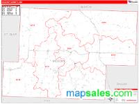 Hickory County, MO Wall Map Zip Code